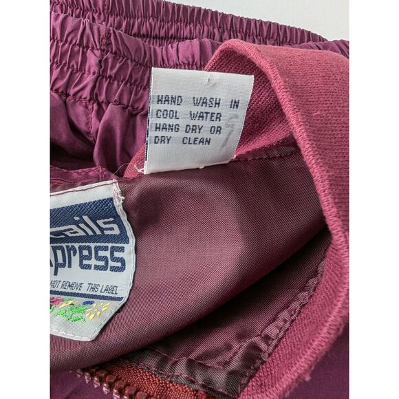 Vintage 90s Y2K Details Express 2-Piece Silk Track Suite Jacket Joggers Size L - Picture 9 of 16